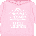 thumbnail image 3 of Inktastic Mommy and Daddy Little Valentine Toddler Hoodie, 3 of 4