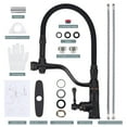 thumbnail image 7 of WOWOW Oil Rubbed Bronze Kitchen Faucets with Pull Down Sprayer and Pot Filler, Solid Brass Kitchen Sink Faucet , Kitchen Faucet with Sprayer 1 Hole Or 3 Hole Compatible, 7 of 7