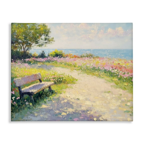 Stupell Industries Relax And Stay Awhile Canvas Wall Art design by Petal Prints Design, 16 x 20