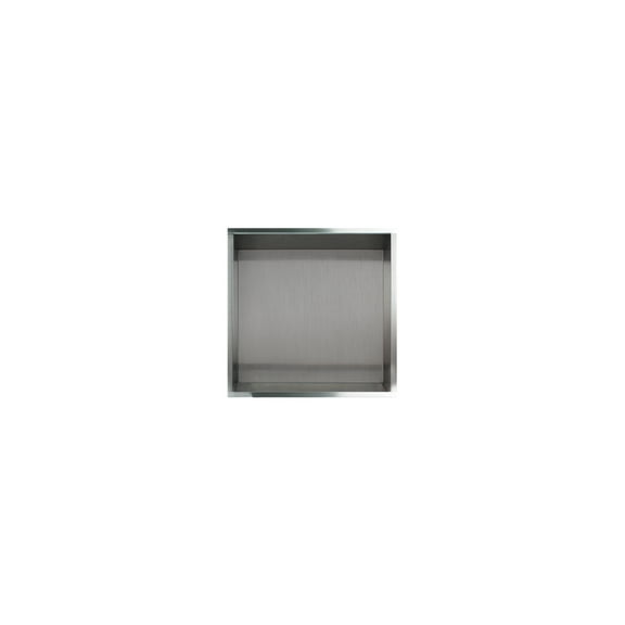 Transolid STH1414 14-in. Recessed Stainless Steel Shower Storage Pod, Stainless Steel