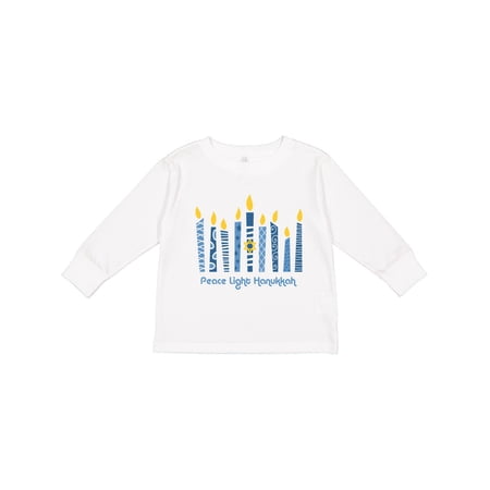 Peace Light Hanukkah Toddler Long Sleeve T-Shirt