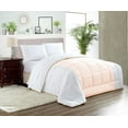 thumbnail image 1 of Full/Queen Comforter Contrast Peach Luxurious Collection Microfiber Fill Duvet Insert Box Stiched Quilted Fluffy Soft All Season Comforter with Pillowcases & Premium Piping, 1 of 7