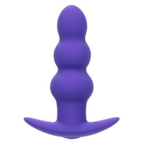 CalExotics Basic Essentials Rechargeable Vibrating Beaded Probe Anal Sex Toy, Purple
