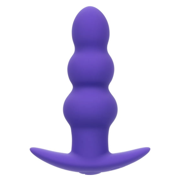 CalExotics Basic Essentials Rechargeable Vibrating Beaded Probe Anal Sex Toy, Purple