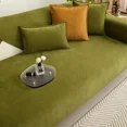 thumbnail image 3 of Funda de sofá de chenilla Universal para las cuatro estaciones, alfombrilla de sofá a rayas de Color sólido para sala de estar, cojín de sofá antideslizante en forma de L, 3 of 5