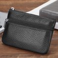 thumbnail image 5 of Genuine Leather Small Wallet with Zipper - Compact Card Holder, 5 of 5