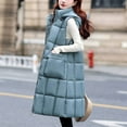 thumbnail image 4 of Tdoqot Womens Puffer Jackets- with Hood Long Winter Coats for Women Blue Size 2XL, 4 of 8