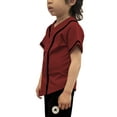thumbnail image 2 of Lappel Kids Baseball & Softball Button Down Jersey for Children Sports & League Team Uniforms Hipster Shirts Made in USA, 2 of 4