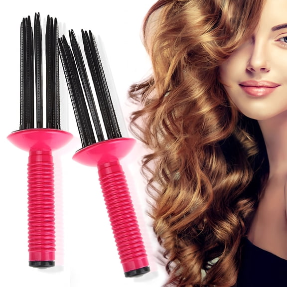 ACDANC Hairstyling Tools 17 Comb Teeth, Portable Hair Curling Roll Comb Heatless Hairstyling Tools for Home Travel Hair Salon