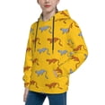 thumbnail image 2 of KLL Unisex Kids Boys Girls Hooded Pocket Pullover Hoodies-Leopard Print, 2 of 5