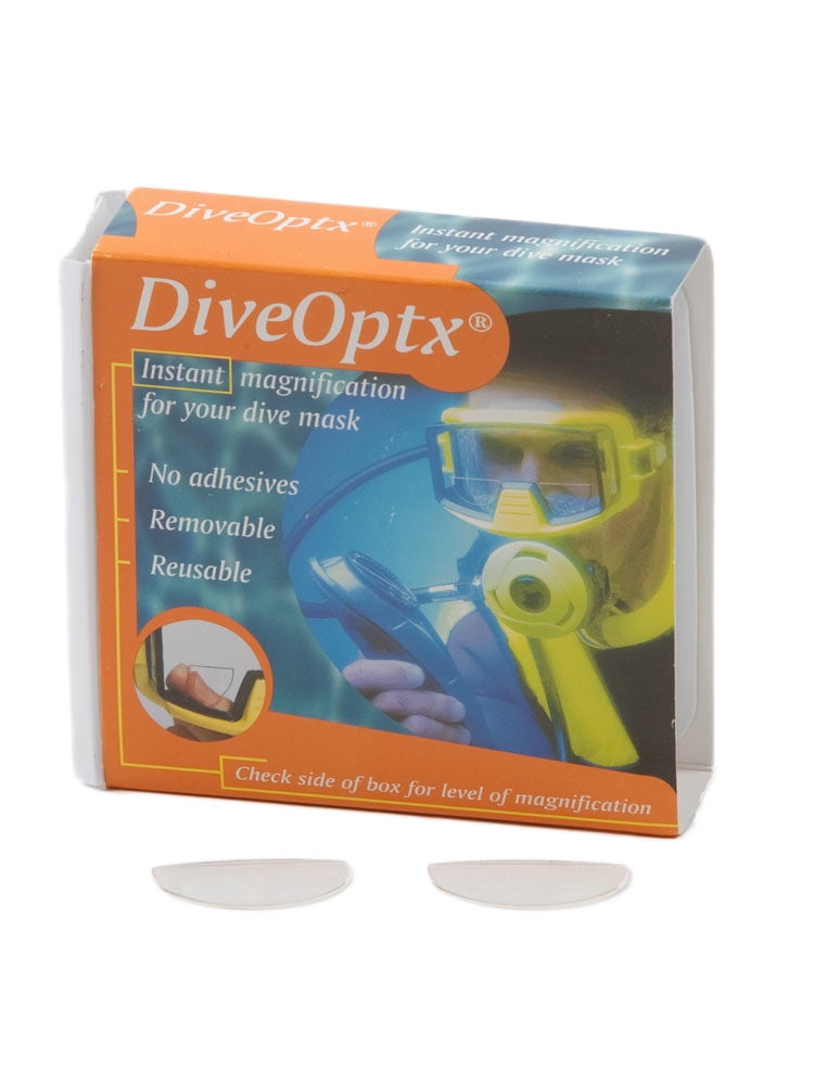 Dive Optx mask magnifiers (pair) for scuba and snorkeling masks and