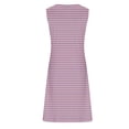 thumbnail image 4 of LYEAA Women's Casual Dresses Midi Length Plus Size V Neck Sleeveless Elegant Dresses Striped Dressy Fitted Pullover Dresses Comfort Vacation Dresses Pink L, 4 of 4