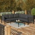thumbnail image 3 of Flash Furniture Lea Series Steel Patio Lounge Sectional - Charcoal, 3 of 11