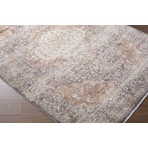 Boutique Rugs Tulio Traditional Area Rug - Gray, Dark Red, Cream - 5'3" x 7'