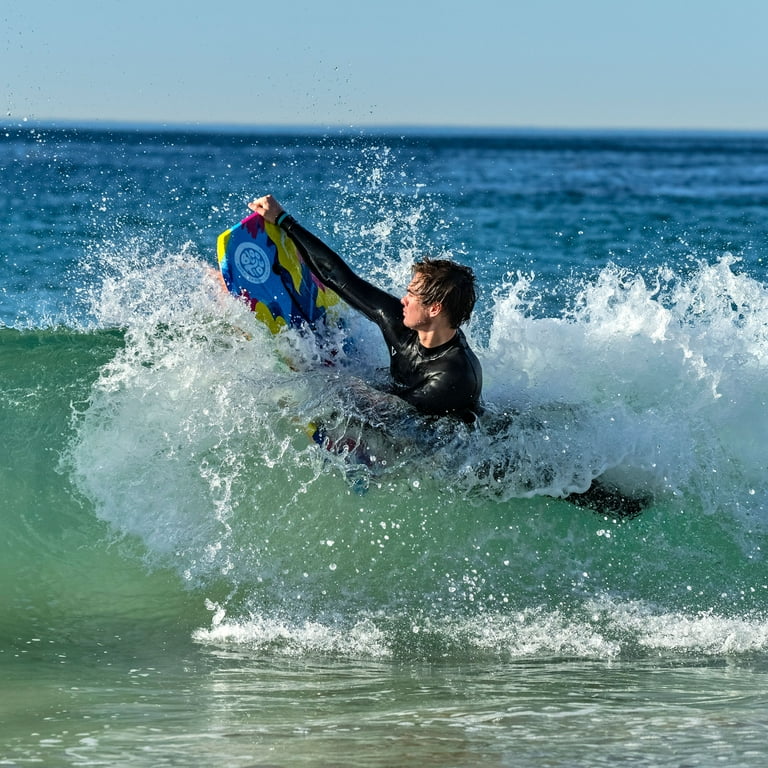 Bloo Tide 40 In. Body Board - Pink Yellow Blue Tropical Bloo Tide 40 In. Body Board - Pink Yellow Blue Tropical