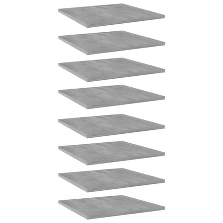 

Loewten Bookshelf Boards 8 pcs Concrete Gray 15.7 x15.7 x0.6 Engineered Wood