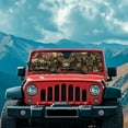 thumbnail image 3 of Uorisanigo Car Windshield Sun Shade, Foldable Camo Hunting Deer Front Window Shade for 2018-2023 Jeep Wrangler JL JLU Gladiator JT, Auto Sunshade Heat Shield Sun Blocker Protector Cover, 3 of 7