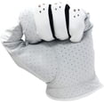 thumbnail image 4 of Majek Golf Womens Pro Tour White Cabretta Leather Golf Gloves Comfort Fit Breathable Ventilation for Maximum Feel - 3 Pack (Large, Wears on Right Hand), 4 of 9