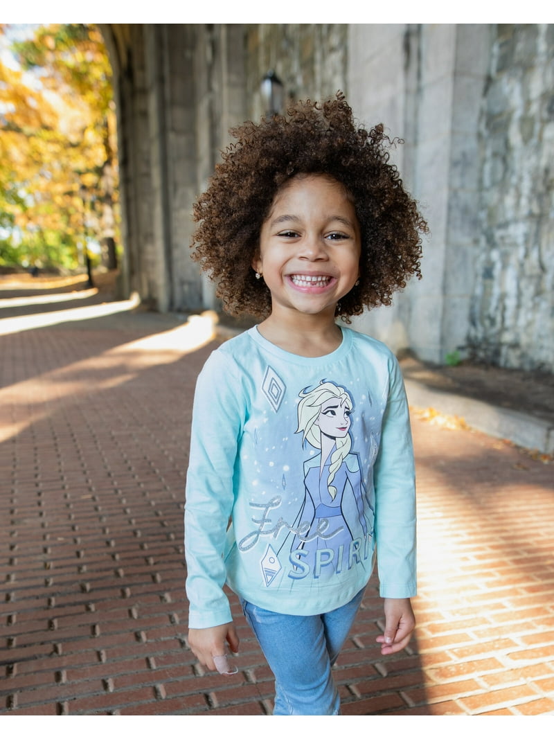 Disney Frozen Elsa Princess Anna Big Girls Pack Long Sleeve T