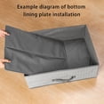 thumbnail image 4 of Xinyolin Clothing Storage Box with Handle No Lid Large Capacity Stackable Foldable Closet Organizer Clothing Drawer Basket Socks Toys Blanket Organization Box, 4 of 8