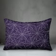 thumbnail image 3 of Creative Products Spiderweb Pattern Purple 14x20 Spun Poly Pillow, 3 of 3