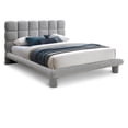 thumbnail image 4 of Meridian Furniture Deco Grey Boucle Fabric Queen Bed, 4 of 12