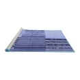 thumbnail image 2 of Ahgly Company Machine Washable Indoor Square Patchwork Blue Transitional Area Rugs, 3' Square, 2 of 4