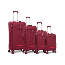 Expandable 4-Piece Soft-Sided Fabric Luggage Set – 20″/24″/28″/32″