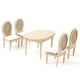 thumbnail image 1 of Dollhouse Miniature Dining Table Chair Set Furniture Toy, 1 of 5