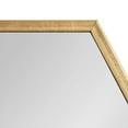 thumbnail image 4 of Kate and Laurel Rhodes Mid-Century Octagon Mirror, 30.75 x 30.75, Gold, Sophisticated Modern Mirror for Wall, 4 of 8