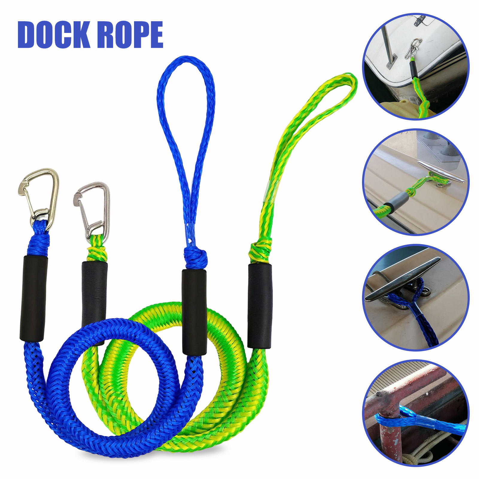 HeavyDuty Boat Bungee with Stainless Steel Hook Highly Elastic