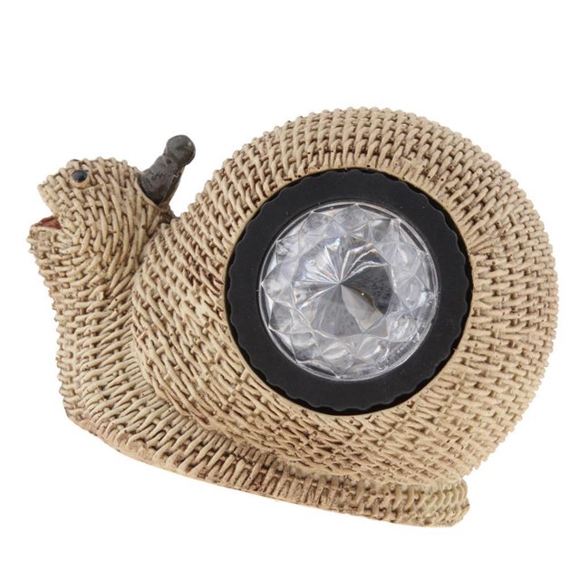 Lámpara impermeable de luz de caracol de energía solar Lámpara de patio de Multicolor Sunnimix Luces de noche LED