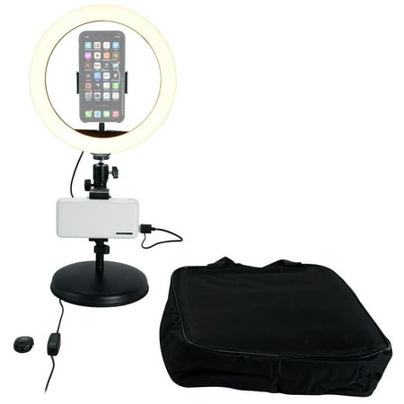 Rockville 10 Selfie Camera Light+Powerbank+Remote+Stand For Zoom Live Stream