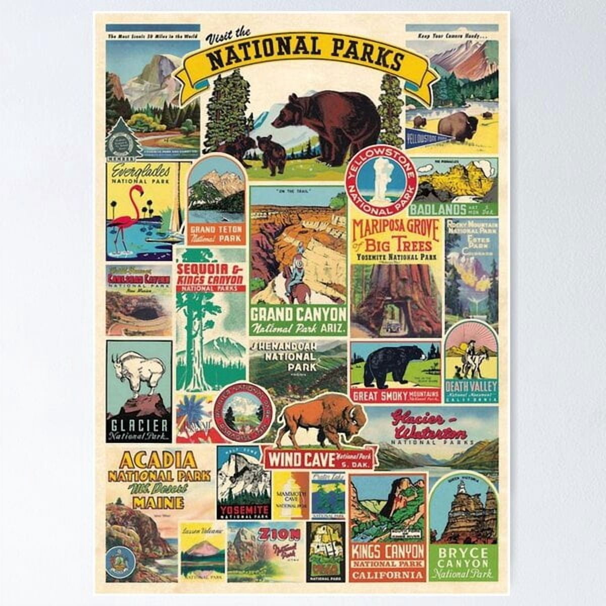 National Parks Popular Visit Poster, Poster Only