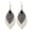 Black White, variant on 1 Pair Dangle Earrings Vintage Boho Long Fringe Hollow Out Colorful Decorative Birthday Gift Women Double Layer Leaf Pendant Hook Earrings Jewelry Accessories