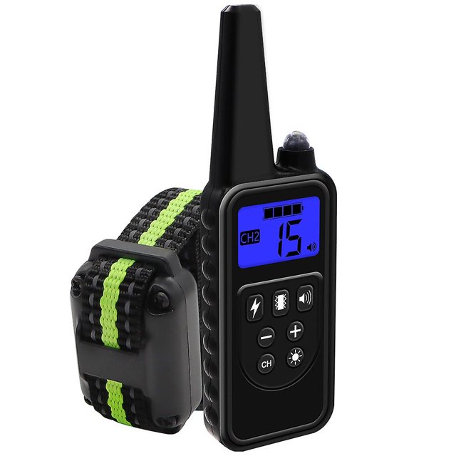 GS Collar de entrenamiento para perros de 800m, Collar de entrenamiento electrónico remoto, cuerda de nailon reciclable para dejar de ladrar, entrenamiento para perros