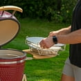 thumbnail image 4 of Sunnydaze Stainless Steel Half Moon Cooking Grate System for 18" Kamado Charcoal Grill, 4 of 12