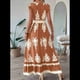 thumbnail image 4 of Vestidos de Verano para Mujer 2025, Vestidos Casuales con Mangas con Volantes, Vestidos de Playa Bohemios, Color Camello L, 4 of 6