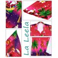 thumbnail image 7 of HAPPY BAY Men's Beach Button Down Funky Santa Claus Party Dress Shirt Vacation Ugly Christmas Tree Hawaiian Gifts shirts for Men S Santa Surf, Pink, 7 of 7