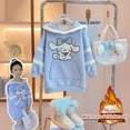 thumbnail image 2 of Sanrios Cinnamoroll Anime Kawaii Girls Dress Autumn/Winter Children Velvet Sweater Dress Cartoon Casual Dress Christmas Gifts, 2 of 16