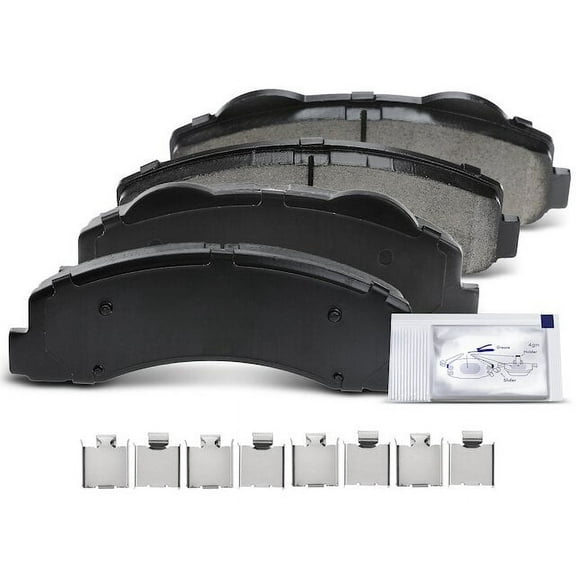 Front Brake Pad Set 4 - Compatible with 2010 - 2021 Ford Expedition 2011 2012 2013 2014 2015 2016 2017 2018 2019 2020