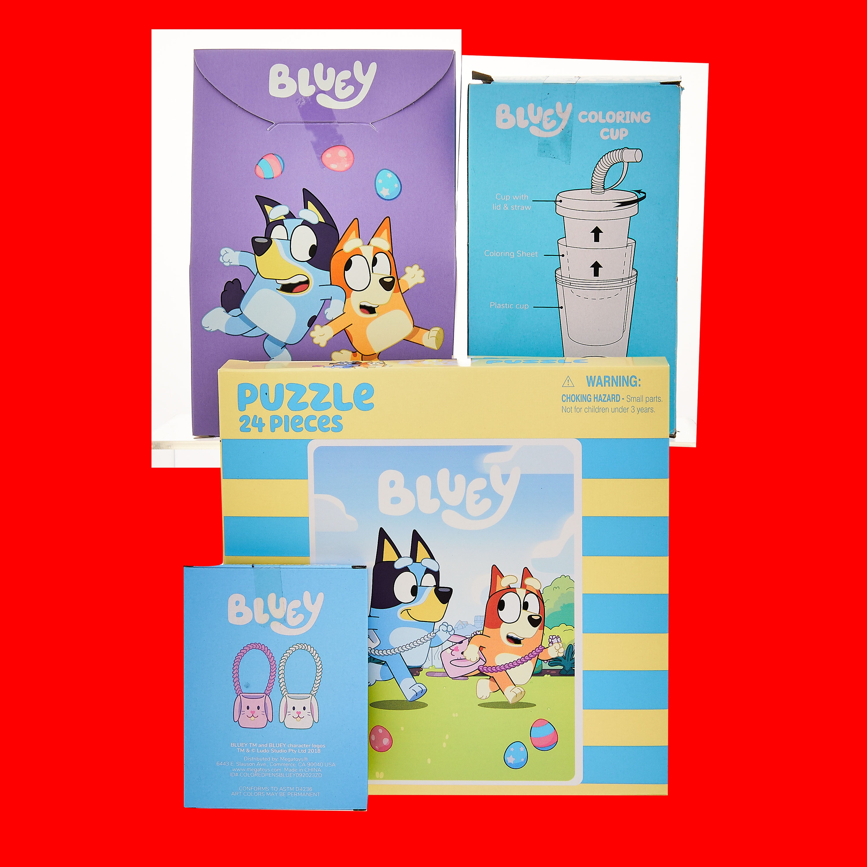 Bluey★送料込み★引き出し Bluey Themed Backpack Easter Ready Gift Set with Accessories