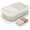 Clear&offwhite, variant on IGETTOCO Enhanced Leakproof Silicone Travel Shampoo bar Holder Shampoo and Conditioner Bar Container Soap Box for Handmade Soap Shatterproof Soap Holder for Save Soap (Clear&Violet)