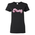 thumbnail image 1 of Wild Bobby Pray Bubble Letters Inspirational/Christian Women Graphic Tee, Black, Small, 1 of 6