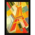 thumbnail image 2 of Robert Delauney 14x18 Black Modern Wood Framed Wall Art Titled - Eiffel Tower 1926, 2 of 6