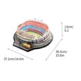 thumbnail image 4 of as show 3D Puzzle Stadium Soccer Field, Diy Paper Board Model Building Kit, Educational Brain Teaser For Kids And Adults, 4 of 9