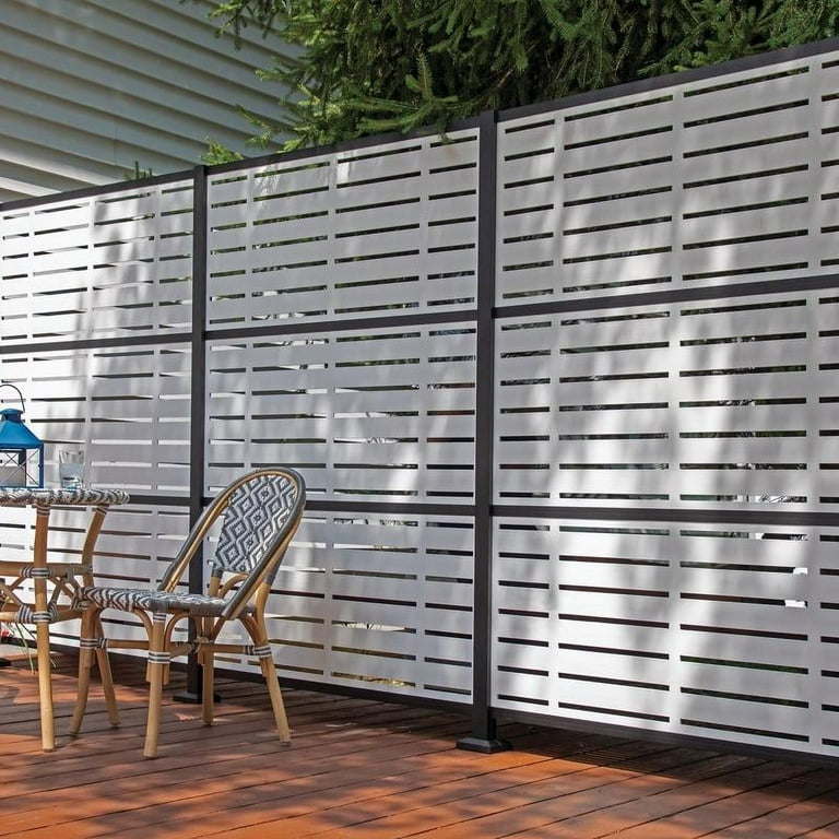 Barrette Outdoor Living Boardwalk 2 ft. W X 4 ft. L White Polymer Screen Panel Barrette Outdoor Living Boardwalk 2 ft. W X 4 ft. L White Polymer Screen Panel