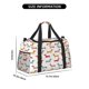 thumbnail image 3 of Fotbe Dachshund Dog Puppy Bolsa de Viaje con Estampado, Bolsa de Fin de Semana para Mujer con Compartimento para Zapatos, Bolsa de Gimnasio con Bolsillo Húmedo, 3 of 7