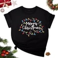 thumbnail image 1 of Fiudx Ofertas Flash Del Día Solo En Línea Blusa de Manga Corta con Estampado de Moda para Mujer, Divertida Camiseta con Cuello Redondo, 1 of 3