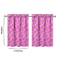 thumbnail image 4 of Halloween Themed Kitchen Curtains 2 Pack, Featuring Skeleton and Spider Web Design, Gothic Rod Pocket Tier Curtains 27.5x36in(70x90cm) Kitchen Curtains, 4 of 4